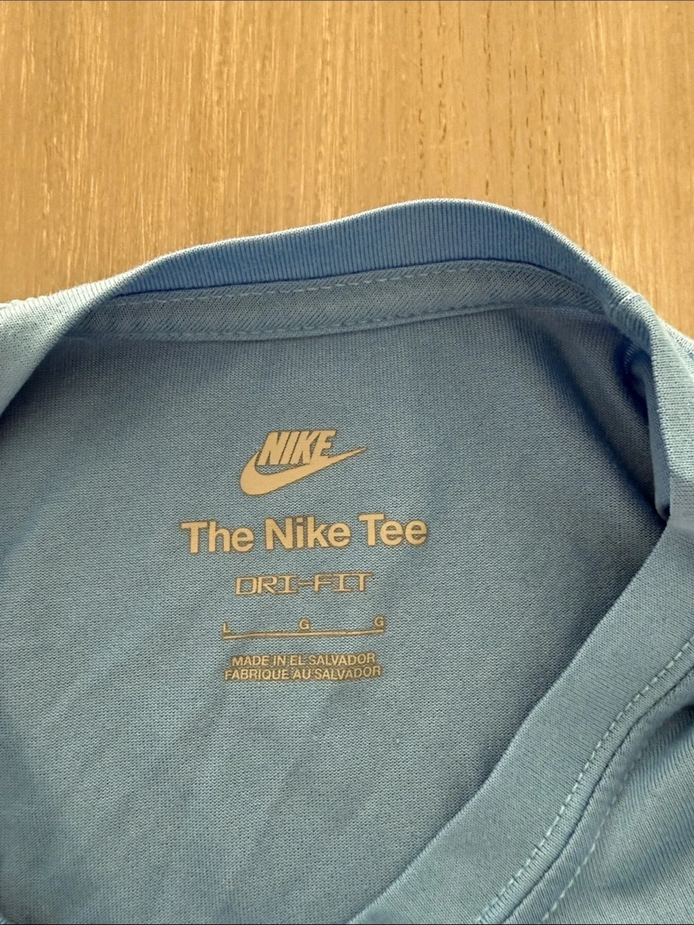 Nike Light Blue Yeti Lax Dri Fit Graphic Short Sleeve Tee